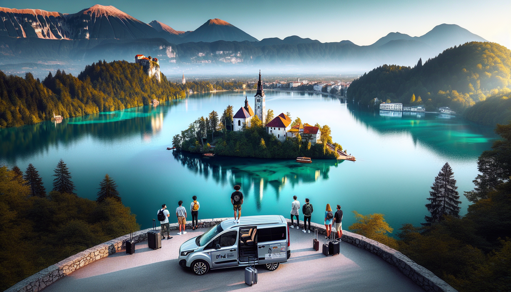Taxi transfer from Ljubljana Airport to Lake Bled – Scenic journey with Hej taksii