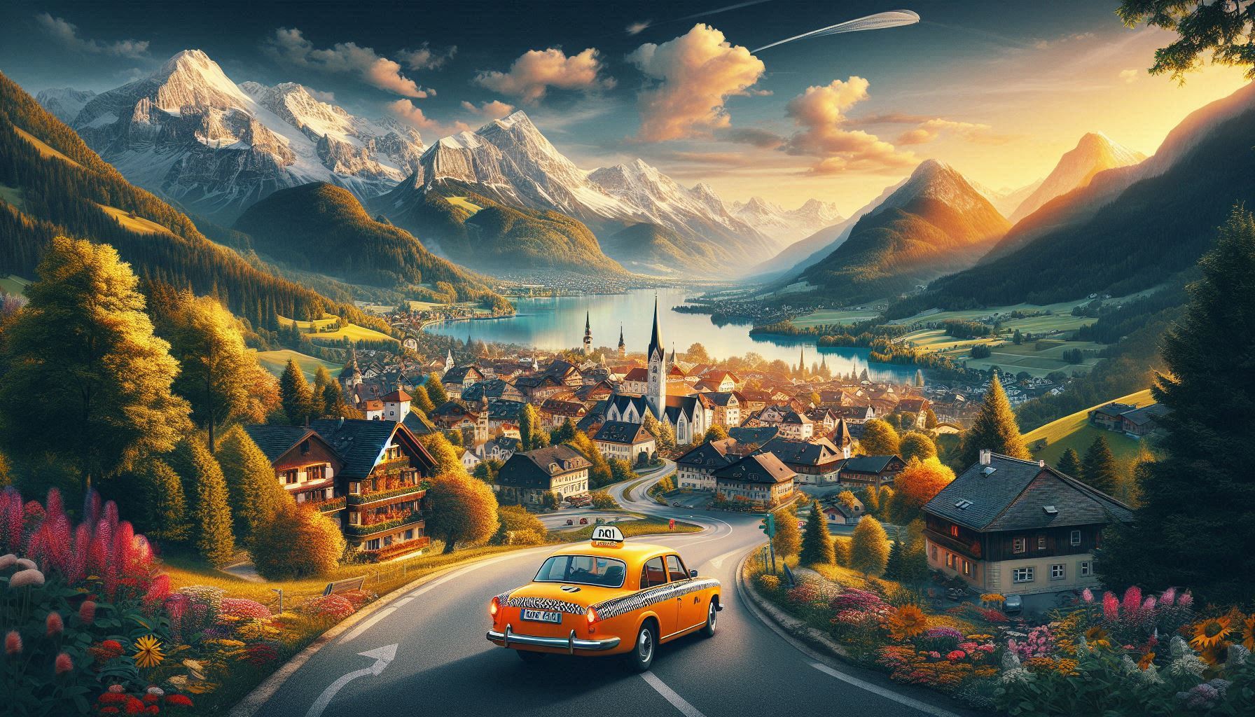 Taxi service from Ljubljana Airport to Villach, Klagenfurt, Graz, Vienna, and Innsbruck – Scenic and comfortable long-distance transfers.