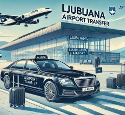 Ljubljana airport taxi transfer service with luxury car pickup for business travelers