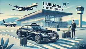 Ljubljana airport taxi transfer service with luxury car pickup for business travelers